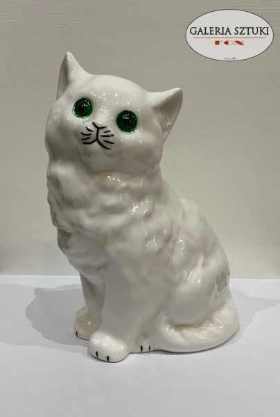 Kot zamyślony  - Fabryka Porcelany AS Ćmielów 